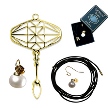 Load image into Gallery viewer, Diamond Smykkesæt, Freshwater Pearl